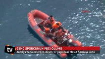 Genç sporcu falezlerden düşüp öldü