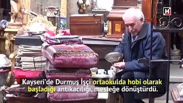Hobi olarak başladığı antikacılık mesleği oldu