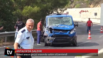 Antalya’da askeri araca saldırı: 3 yaralı