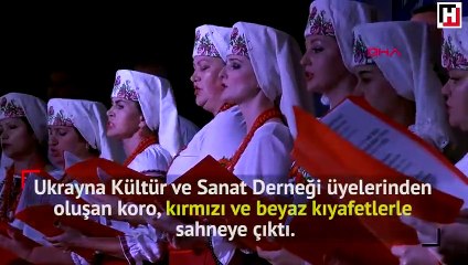 Ukraynalı kadınlar, Çanakkale Şehitleri için söyledi