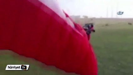 Yamaç paraşütünde yeni Türkiye rekoru kırıldı