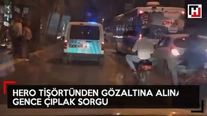 Tişörtü nedeniyle gözaltına alındı, çıplak sorgulandı