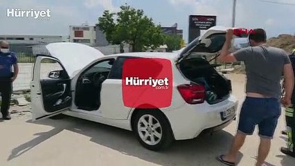 Çalındığını ihbar ettiği otomobiliyle gezen sürücü, polisi alarma geçirdi