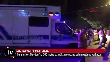 Antalya'da patlama