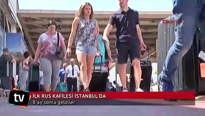 İlk Rus turist kafilesi Antalya'da