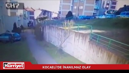 Apartman girişine uçtu