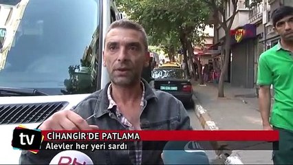 Cihangir'de apartmanda patlama