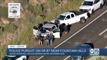 Stolen vehicle suspect taken into custody after chase along SR 87.