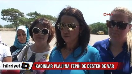 Antalyalı kadınlardan "Kadınlar plajı'na destek