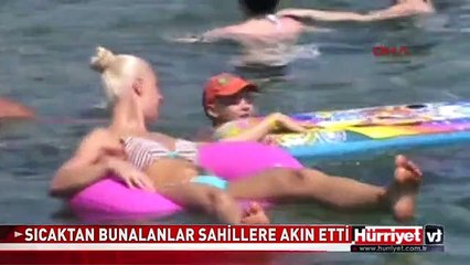 SICAKTAN BUNALANLAR SAHİLLERE AKIN ETTİ