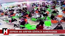 DEPREM ANINDAKİ PANİK AVM'NİN GÜVENLİK KAMERASINDA