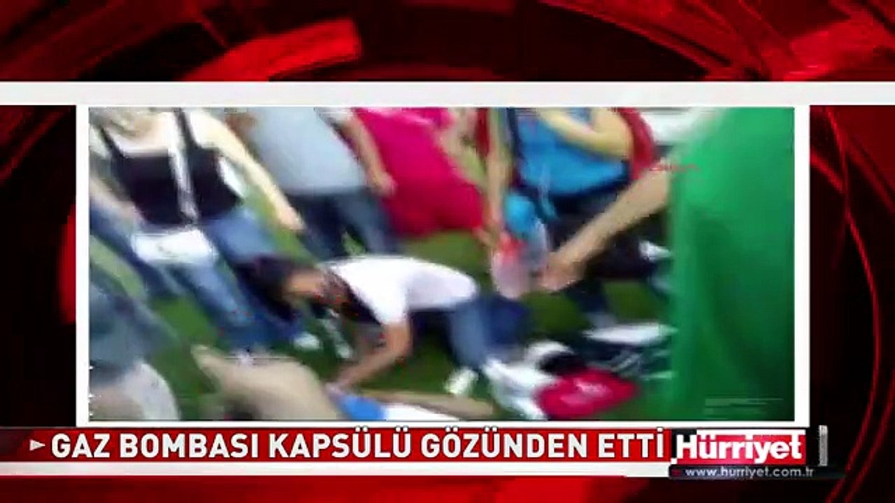 GAZ BOMBASI KAPSÜLÜ İSABET EDEN GENÇ GÖZÜNÜ KAY...