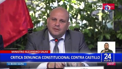 Ministro Salas: “Se pretende hoy criminalizar la libertad de reunión y de opinión”