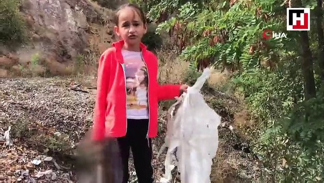 Çevreci minik Zeynep'e çöp toplama aparatı hediye edildi