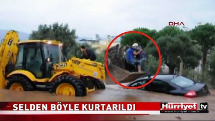 SELDE MAHSUR KALAN VATANDAŞ BÖYLE KURTARILDI