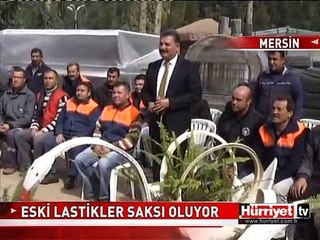 ARABALARIN ESKİ LASTİKLERİ BAKIN NASIL SAKSI OLDU