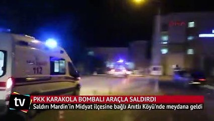 Download Video: Midyat'ta PKK karakola bombalı araçla saldırı