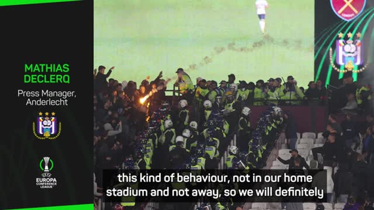 Moyes welcomes Anderlecht apology over crowd trouble