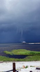 Waterspout Form During Build Up to Hurricane Ian
