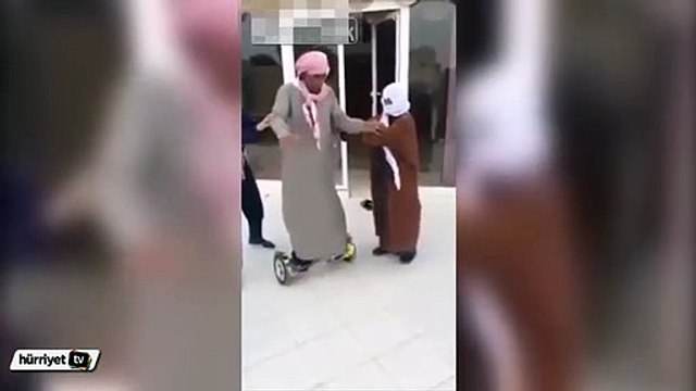 Bir babanın elektrikli kaykay ile imtihanı