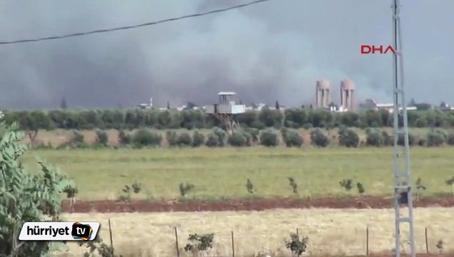 Kilis sınırında IŞİD militanları ile muhalif gruplar arasında çatışma