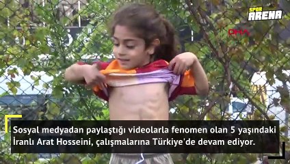 5 yaşındaki sporcu Türkiye'de antrenman yapıyor