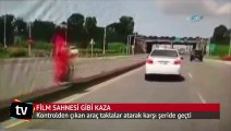 Çin'deki kaza film sahnelerini aratmadı