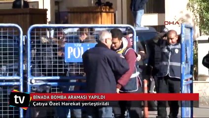 Bomba araması yapıldı, çatıya Özel Harekat yerleştirildi