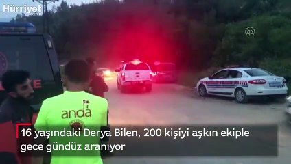 16 yaşındaki Derya Bilen, 200 kişiyi aşkın ekiple gece gündüz aranıyor