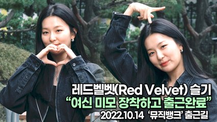 [TOP영상] 레드벨벳(Red Velvet) 슬기, 여신 미모 장착하고 출근완료(221014 뮤직뱅크출근길)