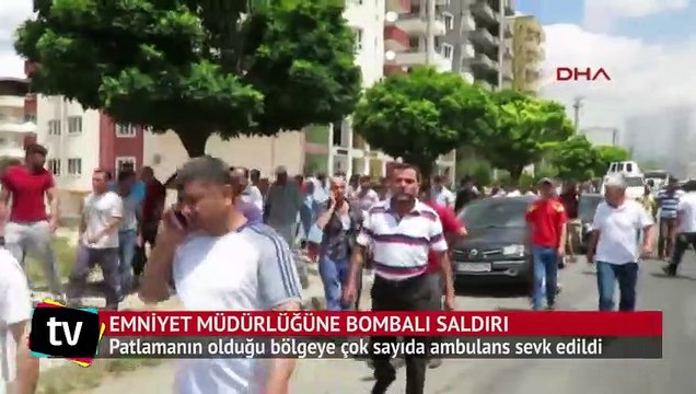 Mardin Midyat'ta Emniyet Müdürlüğü'ne bombalı araçla saldırı