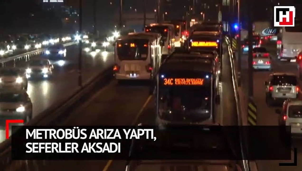 Metrobüs arıza yaptı! Seferler aksadı