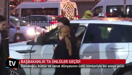 Başbakan Davutoğlu 'Dost Meclis Yemeği'nde ünlü isimlerle bir araya geldi