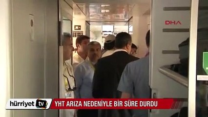 Erdoğan'ı taşıyan YHT arıza yaptı! İlk görüntüler
