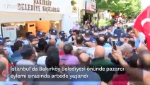 Son dakika haberler... Bakırköy Belediyesi önünde arbede