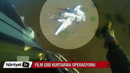 Arjantin'de nehre düşen uçağa film gibi kurtarma operasyonu
