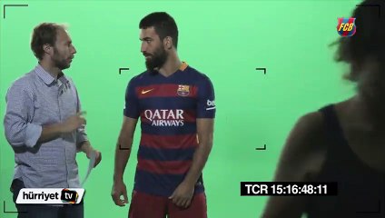 Arda Barcelona formasıyla reklam çekiminde ter döktü