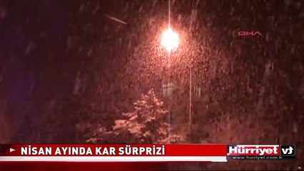 ARDAHANLILARA NİSAN AYINDA KAR SÜRPRİZİ