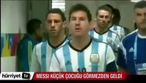 Arjantin-Bosna Hersek maçı öncesi Messi yanına gelen çocuğun elini sıkmadı