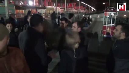 Taksim Meydanı'nda iki kadının kavgası karakolda bitti