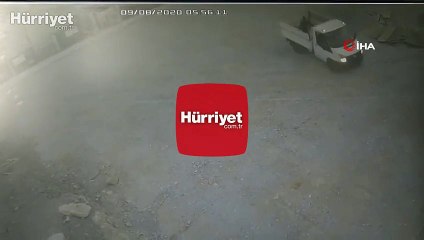 Bekçiyi bıçakla etkisiz hale getirip, malzemeleri işte böyle çaldılar