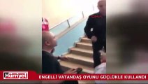 Asansörü çalışmayan okulda engelli isyanı