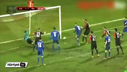 Kaleci Osmani'nin dünyada olay yaratan görüntüleri