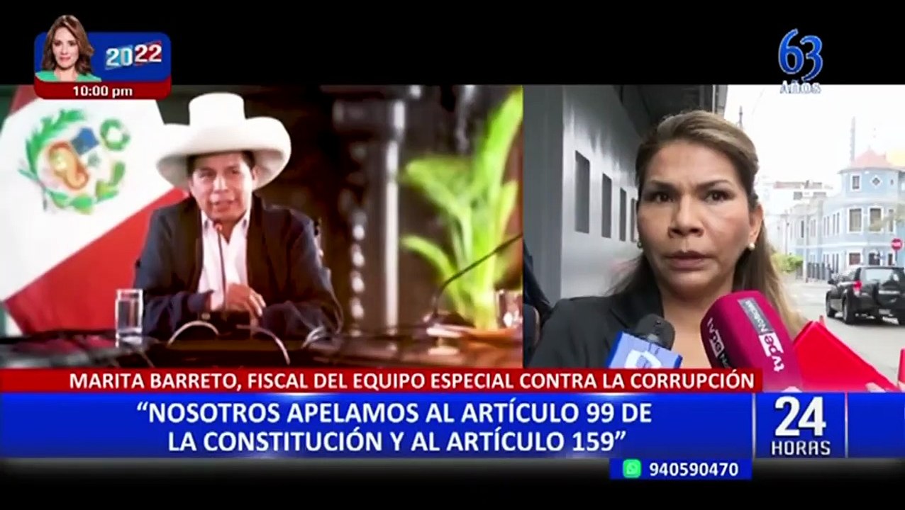 Fiscal Marita Barreto: “Hay amenazas de muerte, esa es la gota que derramó el vaso”