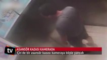 Asansör kazası kamerada