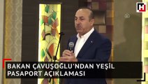 Bakan Çavuşoğlu'ndan yeşil pasaport açıklaması