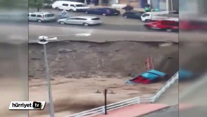 Artvin'deki felaket amatör kameralarda