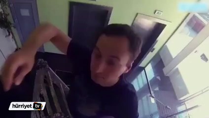 Asansörde korku dolu anlar