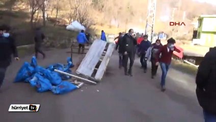 Artvin Cerattepe'de polis müdahalesi başladı