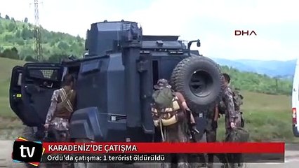 Ordu'da çatışma: 1 terörist öldürüldü